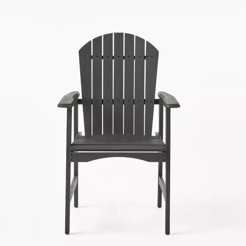Sedia pieghevole Adirondack da patio Okak Oversized, set da 2, sedia da pranzo e sedia accentata in acacia premium per giardino e cortile, sedia a sdraio da esterno