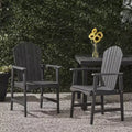Sedia pieghevole Adirondack da patio Okak Oversized, set da 2, sedia da pranzo e sedia accentata in acacia premium per giardino e cortile, sedia a sdraio da esterno