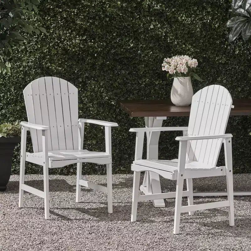 Sedia pieghevole Adirondack da patio Okak Oversized, set da 2, sedia da pranzo e sedia accentata in acacia premium per giardino e cortile, sedia a sdraio da esterno