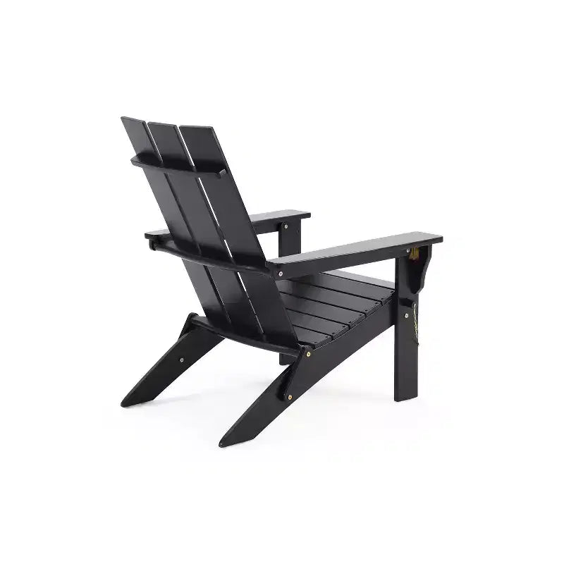 Okak Sedia Pieghevole Rustica da Patio Adirondack in Acacia per Portico, Giardino e Cortile, Sedia a Sdraio da Esterno, Max 136 kg
