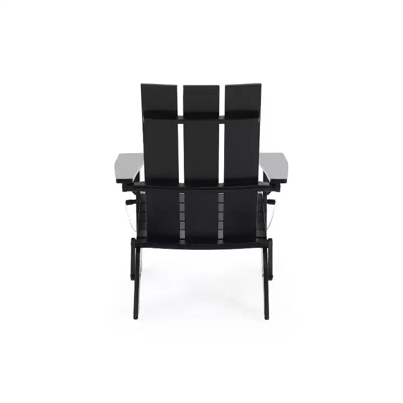 Okak Sedia Pieghevole Rustica da Patio Adirondack in Acacia per Portico, Giardino e Cortile, Sedia a Sdraio da Esterno, Max 136 kg