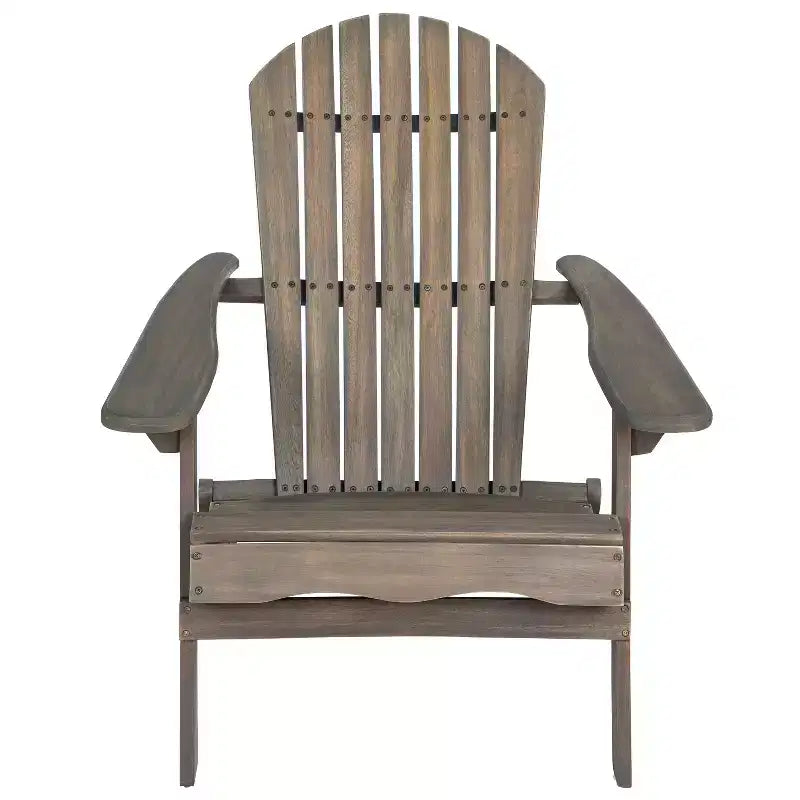 Sedia Adirondack Pieghevole Rustica Okak in Acacia Premium per Patio, Veranda, Giardino e Cortile, Sedia a Sdraio da Esterno, Max 136 kg