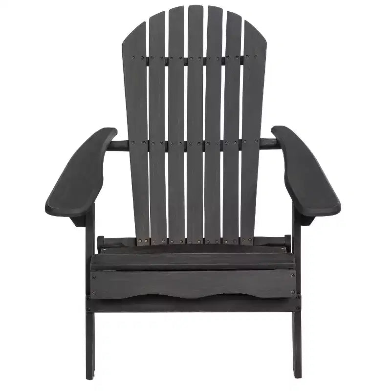 Sedia Adirondack Pieghevole Rustica Okak in Acacia Premium per Patio, Veranda, Giardino e Cortile, Sedia a Sdraio da Esterno, Max 136 kg