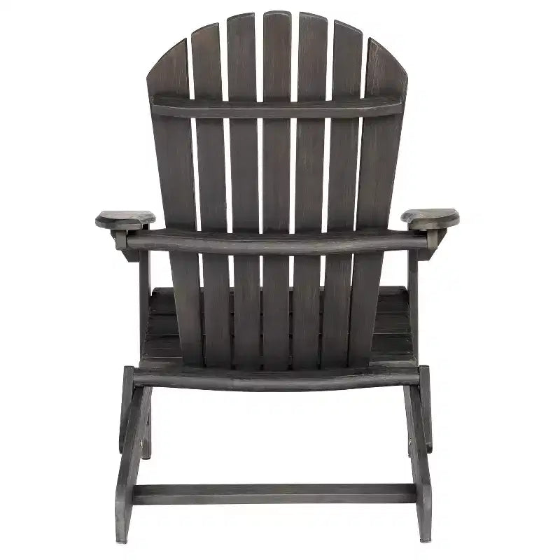 Sedia Adirondack Pieghevole Rustica Okak in Acacia Premium per Patio, Veranda, Giardino e Cortile, Sedia a Sdraio da Esterno, Max 136 kg