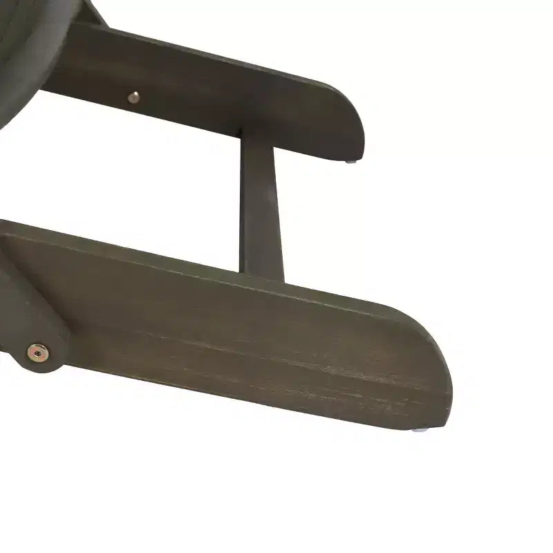 Sedia Adirondack Pieghevole Rustica per Patio Okak, Sedia da Giardino in Legno per Portico, Giardino e Cortile, Sedia a Sdraio da Esterno, Max 150 kg