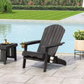 Sedia Adirondack Pieghevole Rustica per Patio Okak, Sedia da Giardino in Legno per Portico, Giardino e Cortile, Sedia a Sdraio da Esterno, Max 150 kg