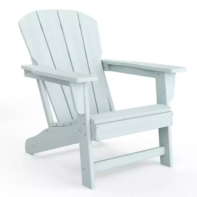 Sedie Adirondack da esterno, sedie da patio in plastica HDPE per tutte le stagioni, sedie da falò resistenti alle intemperie con braccioli ampi e schienale a doghe