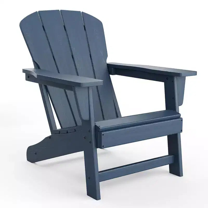 Sedie Adirondack da esterno, sedie da patio in plastica HDPE per tutte le stagioni, sedie da falò resistenti alle intemperie con braccioli ampi e schienale a doghe