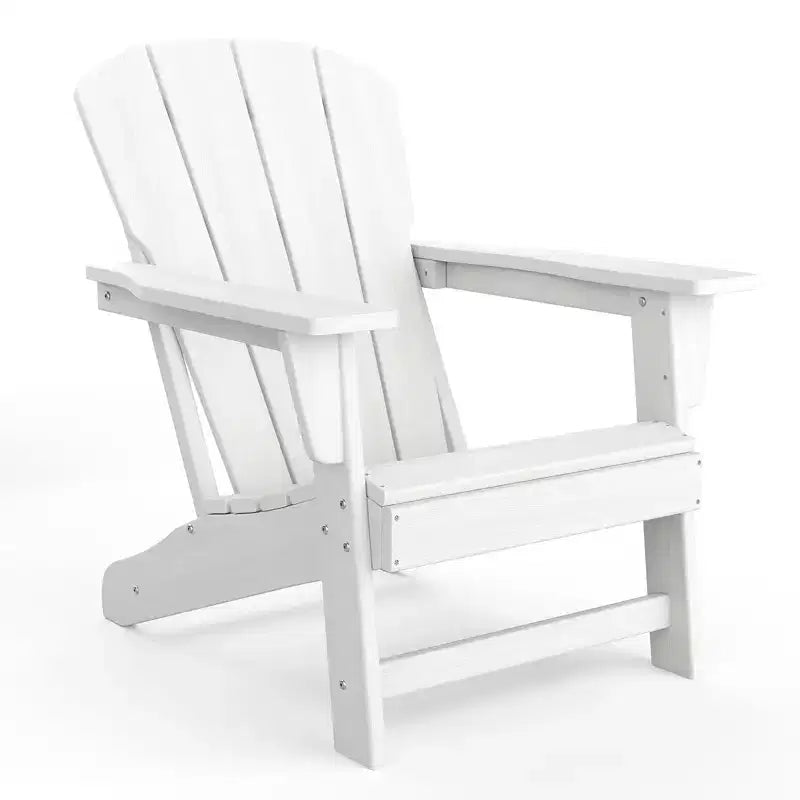 Sedie Adirondack da esterno, sedie da patio in plastica HDPE per tutte le stagioni, sedie da falò resistenti alle intemperie con braccioli ampi e schienale a doghe