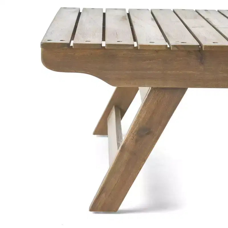 GDFStudio Cartagena Set da Conversazione da Esterno 3 Pezzi con Poltrone Adirondack in Legno di Acacia