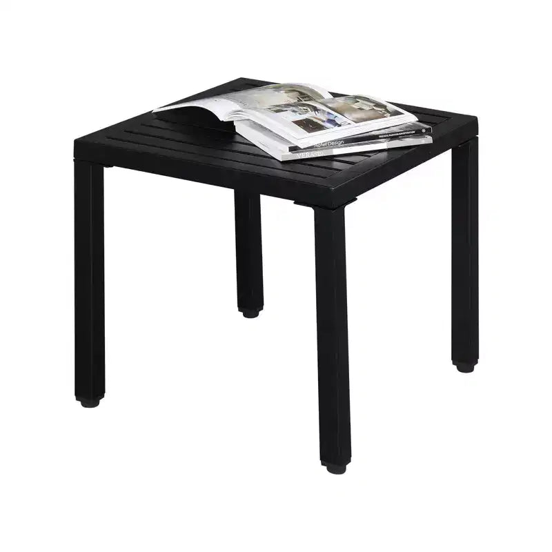 Tavolino quadrato classico Adirondack - Tavolino da esterno in composito HDPE durevole, facile manutenzione e resistente alle intemperie