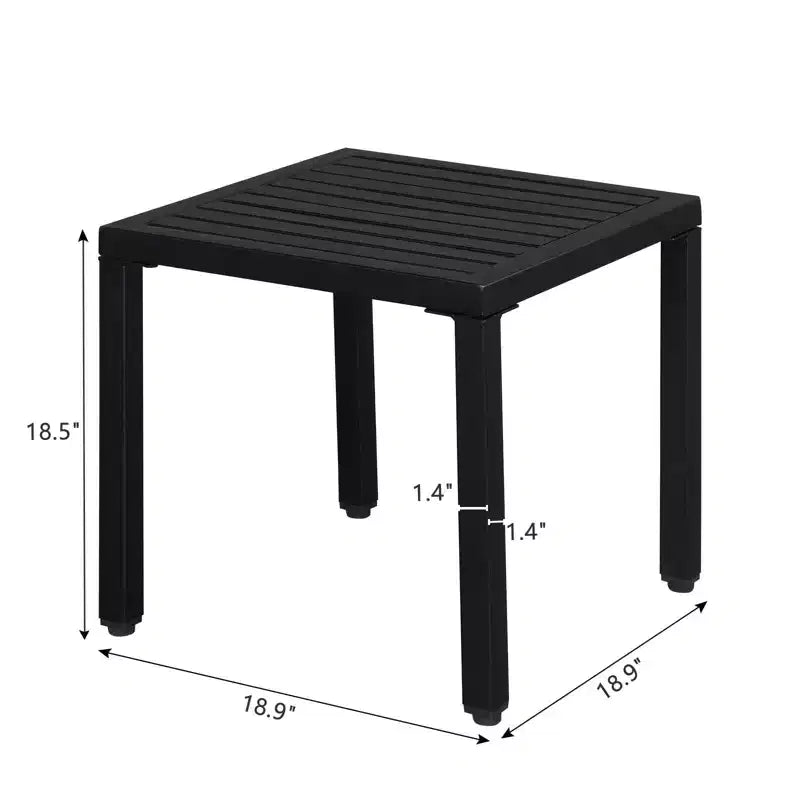 Tavolino quadrato classico Adirondack - Tavolino da esterno in composito HDPE durevole, facile manutenzione e resistente alle intemperie