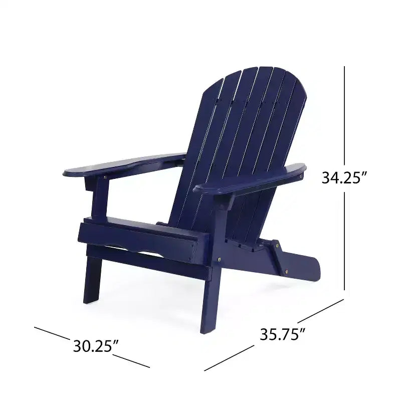 Christopher Knight Home Malibu Sedie da Giardino Adirondack in Legno di Acacia con Cuscini (Set da 2)