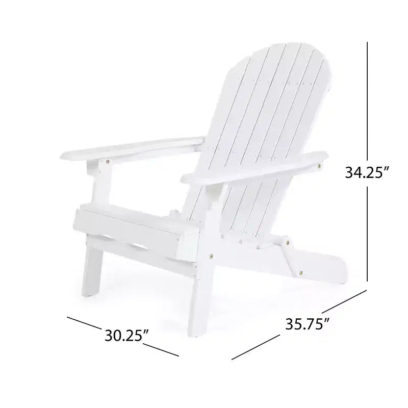 Christopher Knight Home Malibu Sedie da Giardino Adirondack in Legno di Acacia con Cuscini (Set da 2)