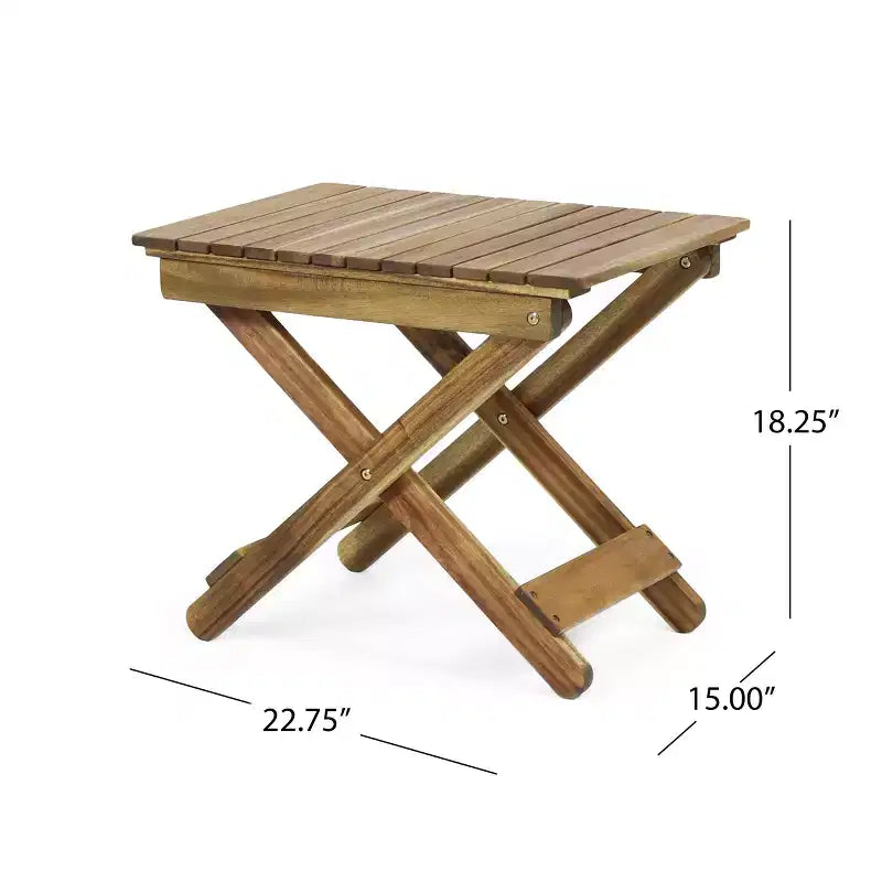 Christopher Knight Home Jane set di 3 pezzi Adirondack da esterno pieghevole in legno di acacia con cuscini