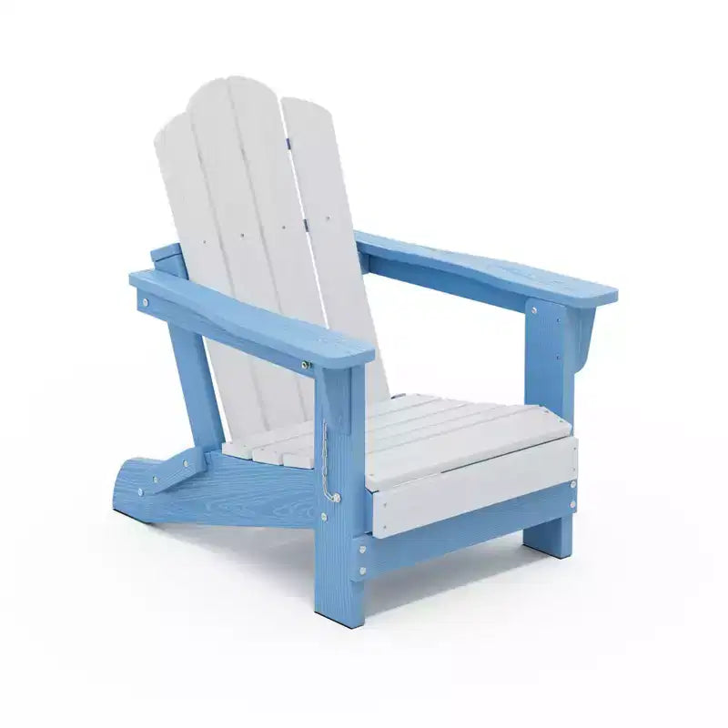 Set di sedie Adirondack da esterno per bambini Hyleory, pieghevoli in HDPE (2 pezzi)