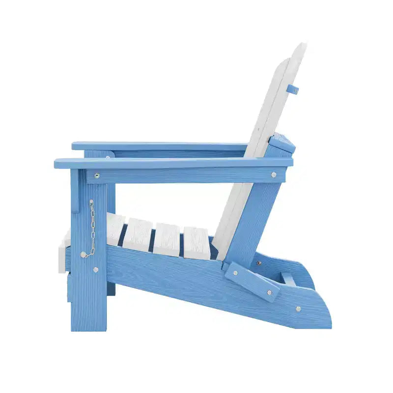 Set di sedie Adirondack da esterno per bambini Hyleory, pieghevoli in HDPE (2 pezzi)