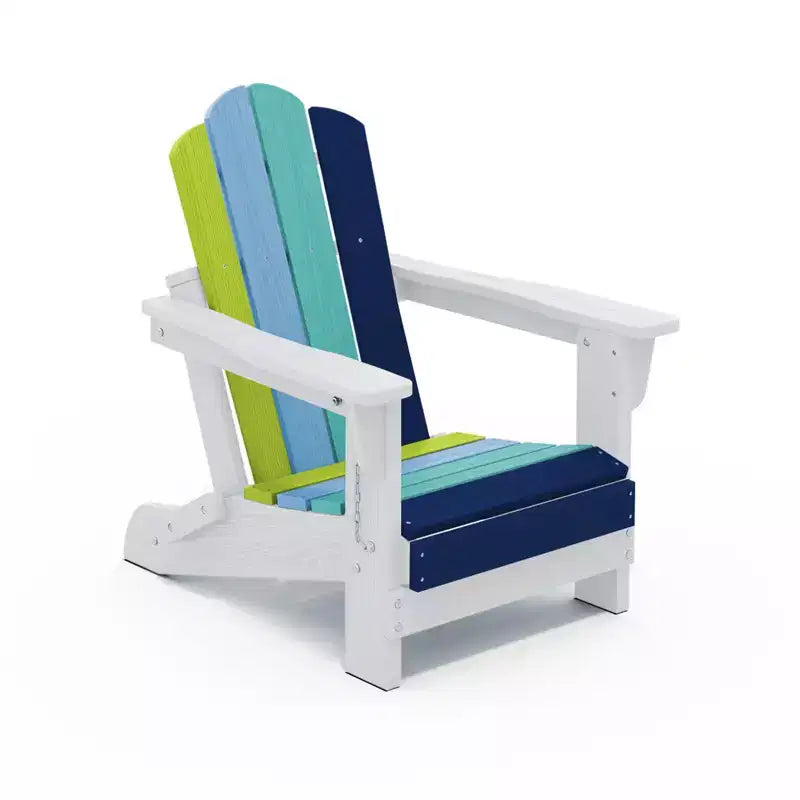 Set di sedie Adirondack da esterno per bambini Hyleory, pieghevoli in HDPE (2 pezzi)