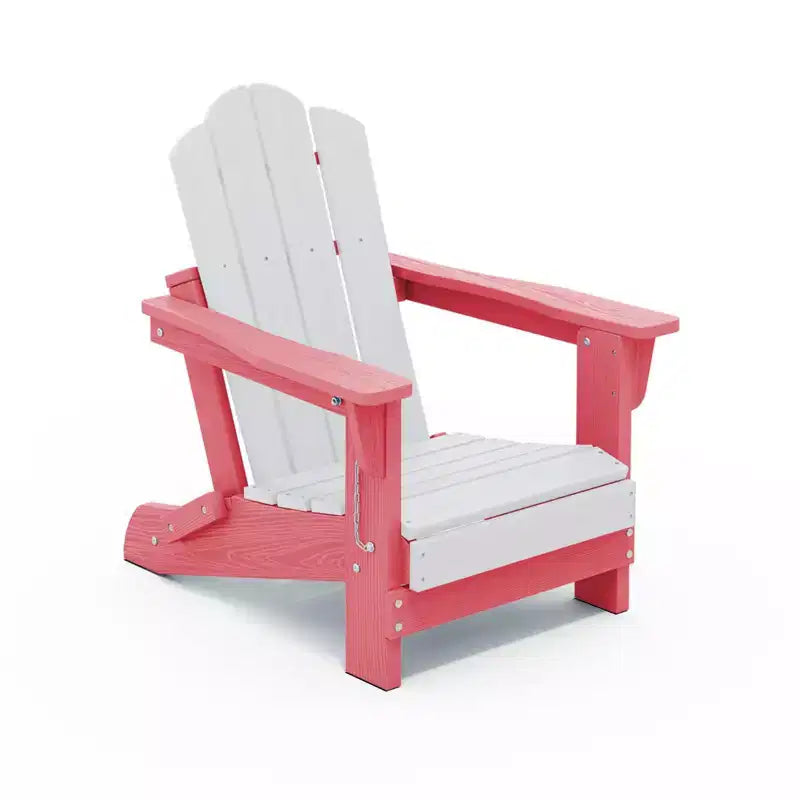 Set di sedie Adirondack da esterno per bambini Hyleory, pieghevoli in HDPE (2 pezzi)