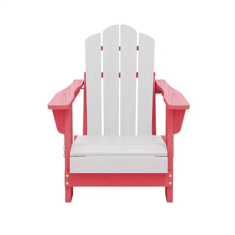 Set di sedie Adirondack da esterno per bambini Hyleory, pieghevoli in HDPE (2 pezzi)