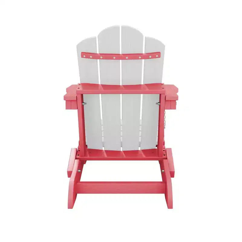 Set di sedie Adirondack da esterno per bambini Hyleory, pieghevoli in HDPE (2 pezzi)