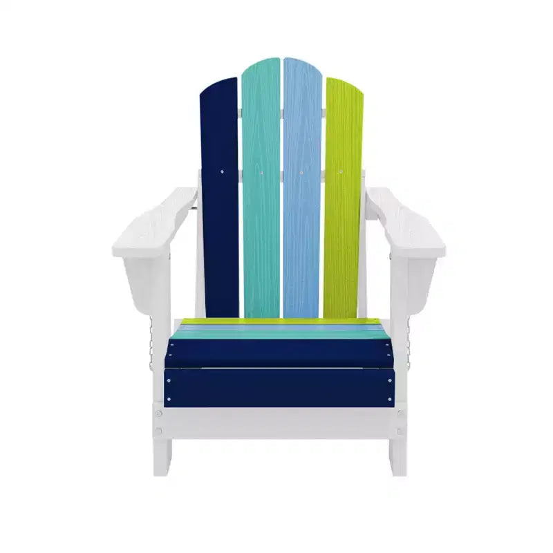 Hyleory Set di 4 Sedie Adirondack Pieghevoli per Bambini, Sedie da Esterno Durevoli in HDPE per Bambini