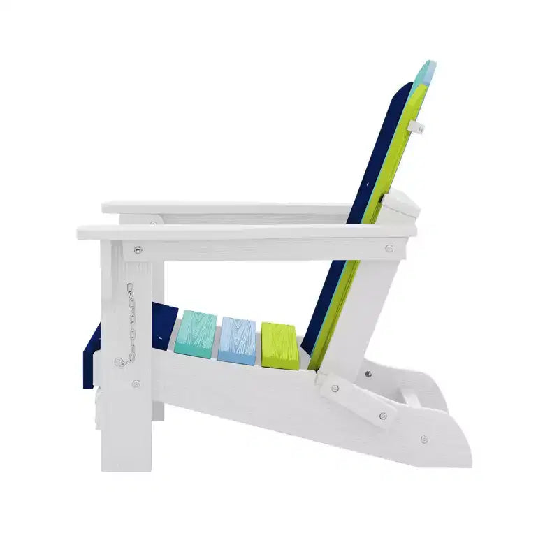 Hyleory Set di 4 Sedie Adirondack Pieghevoli per Bambini, Sedie da Esterno Durevoli in HDPE per Bambini