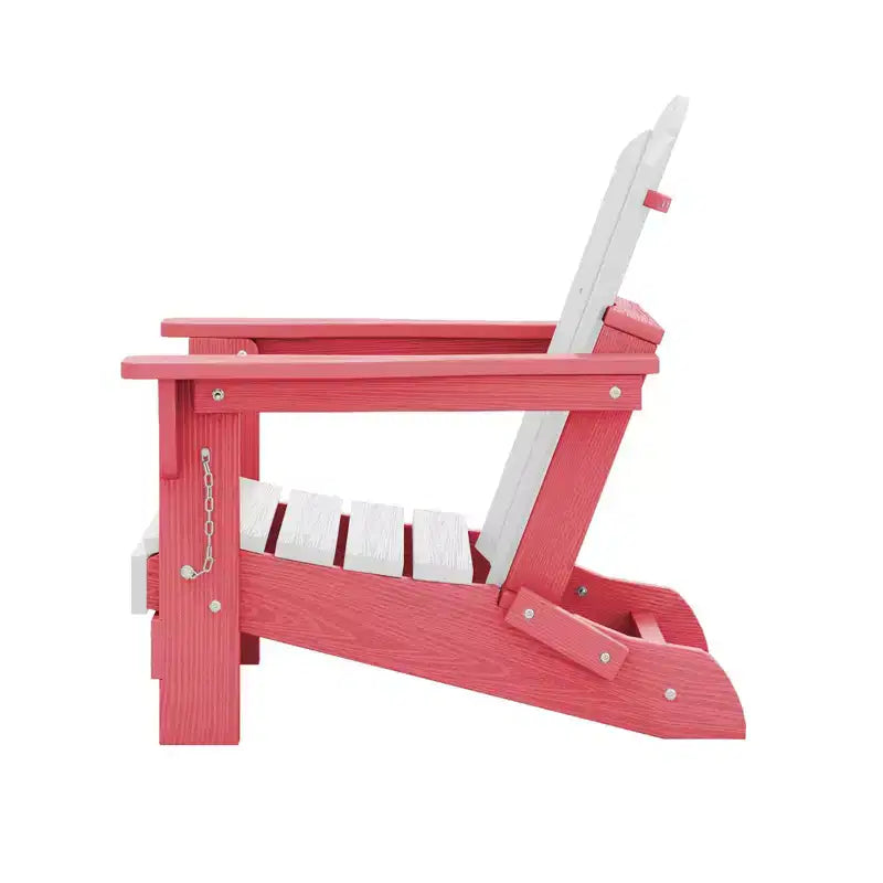 Hyleory Set di 4 Sedie Adirondack Pieghevoli per Bambini, Sedie da Esterno Durevoli in HDPE per Bambini