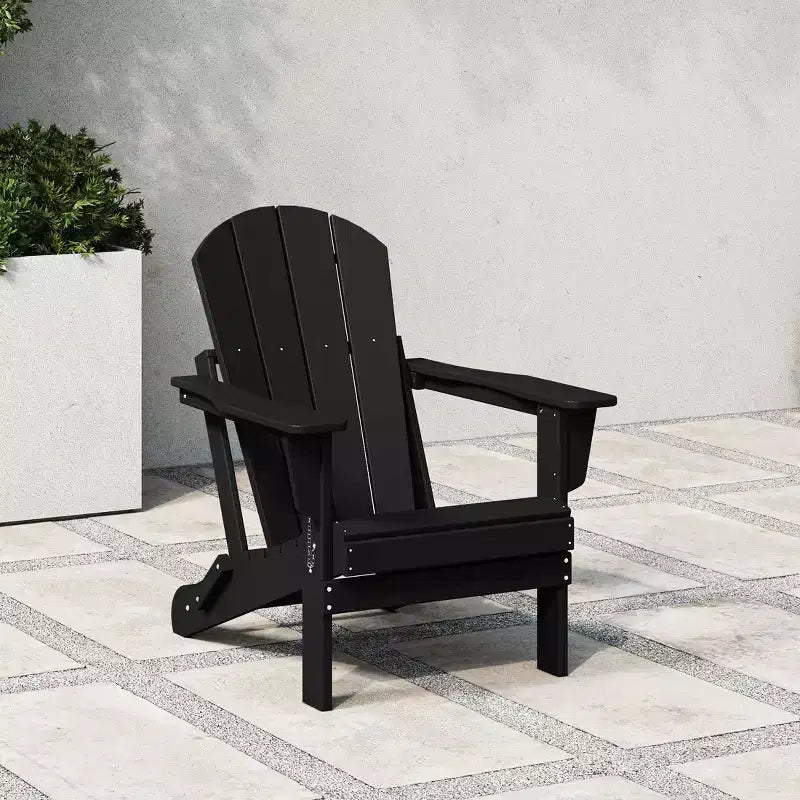 Sedia Pieghevole da Esterno in Poly HDPE WestinTrends Malibu Adirondack