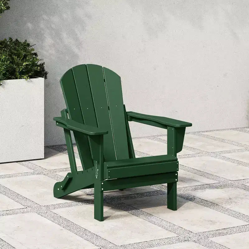 Sedia Pieghevole da Esterno in Poly HDPE WestinTrends Malibu Adirondack