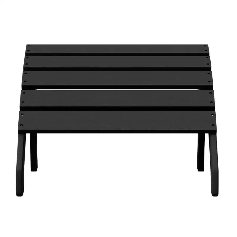 WestinTrends Dylan Outdoor Patio HDPE Adirondack Ottoman Footrest