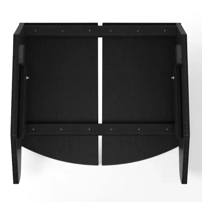 WestinTrends Riviera Pouf Pieghevole da Esterno in Plastica HDPE Stile Adirondack Moderno