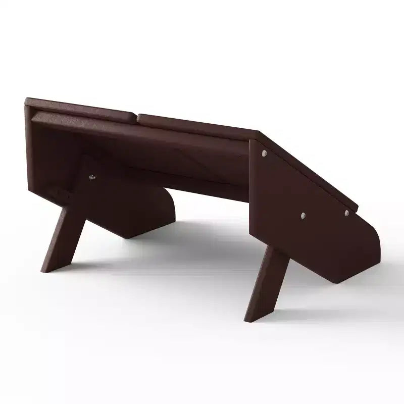 WestinTrends Riviera Pouf Pieghevole da Esterno in Plastica HDPE Stile Adirondack Moderno