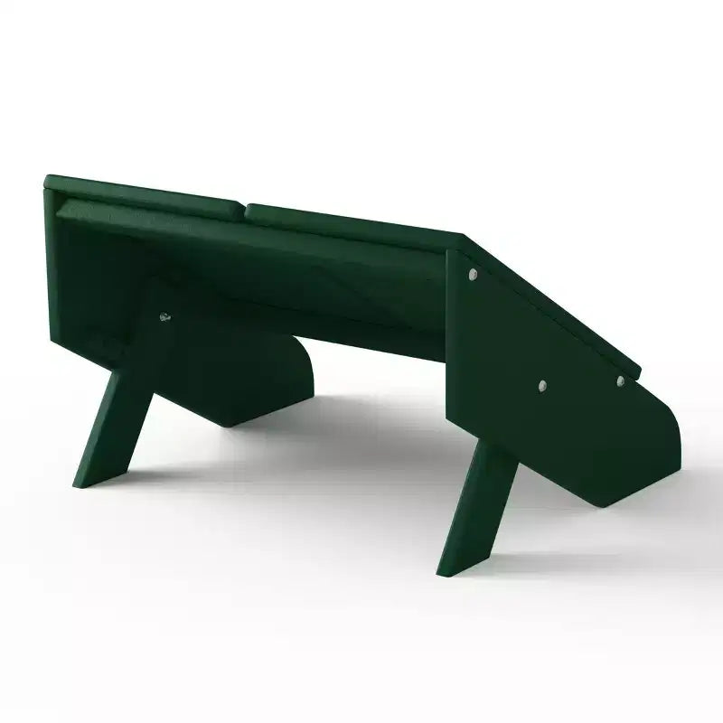 WestinTrends Riviera Pouf Pieghevole da Esterno in Plastica HDPE Stile Adirondack Moderno