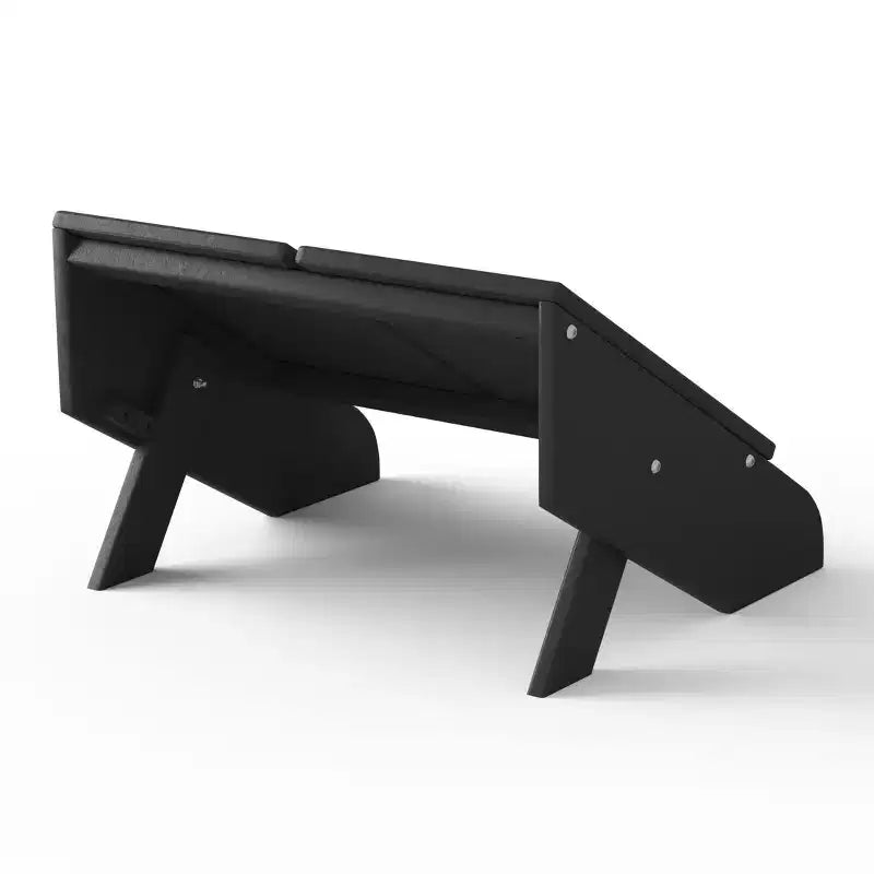 WestinTrends Riviera Pouf Pieghevole da Esterno in Plastica HDPE Stile Adirondack Moderno