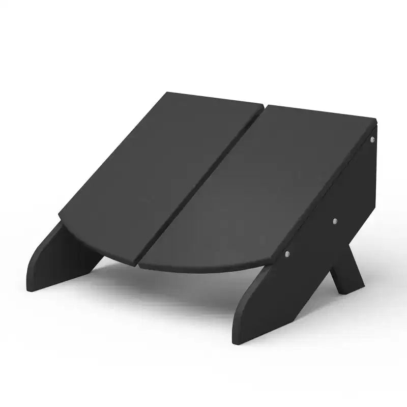 WestinTrends Riviera Pouf Pieghevole da Esterno in Plastica HDPE Stile Adirondack Moderno