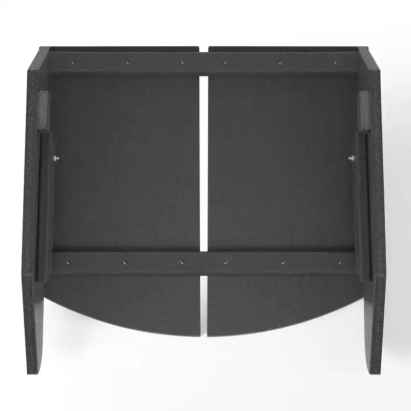 WestinTrends Riviera Pouf Pieghevole da Esterno in Plastica HDPE Stile Adirondack Moderno
