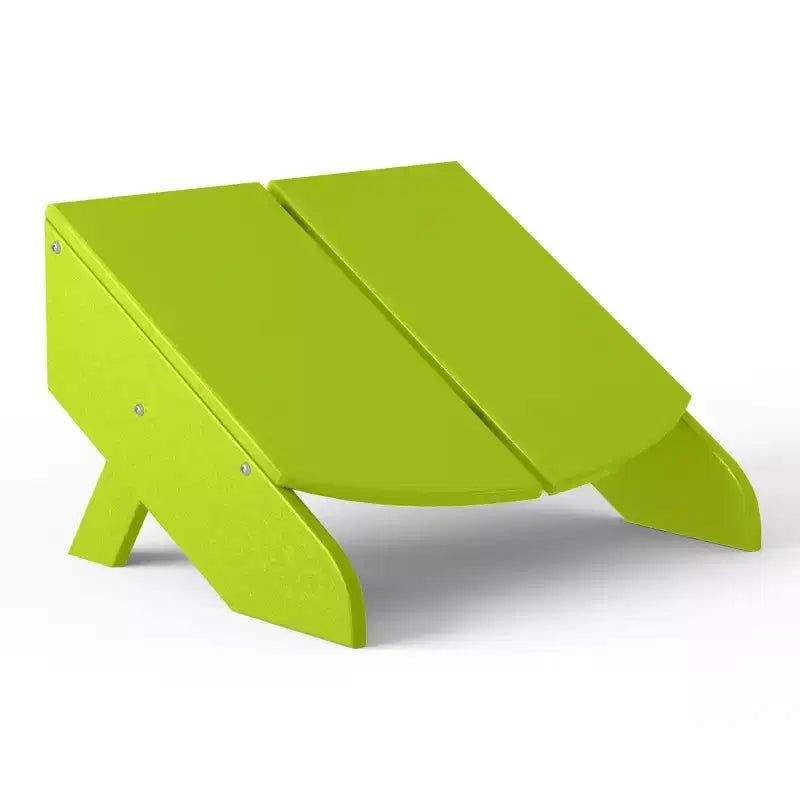 WestinTrends Riviera Pouf Pieghevole da Esterno in Plastica HDPE Stile Adirondack Moderno