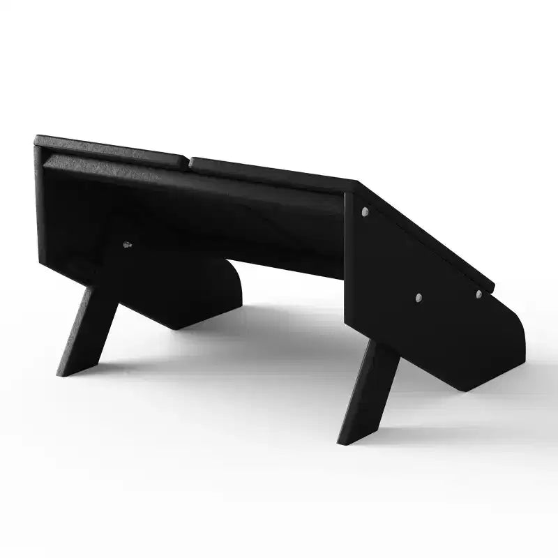 WestinTrends Riviera Pouf Pieghevole da Esterno in Plastica HDPE Stile Adirondack Moderno