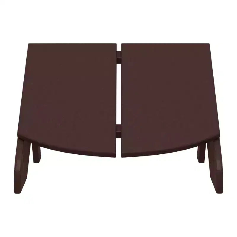 WestinTrends Riviera Pouf Pieghevole da Esterno in Plastica HDPE Stile Adirondack Moderno