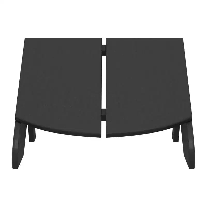 WestinTrends Riviera Pouf Pieghevole da Esterno in Plastica HDPE Stile Adirondack Moderno