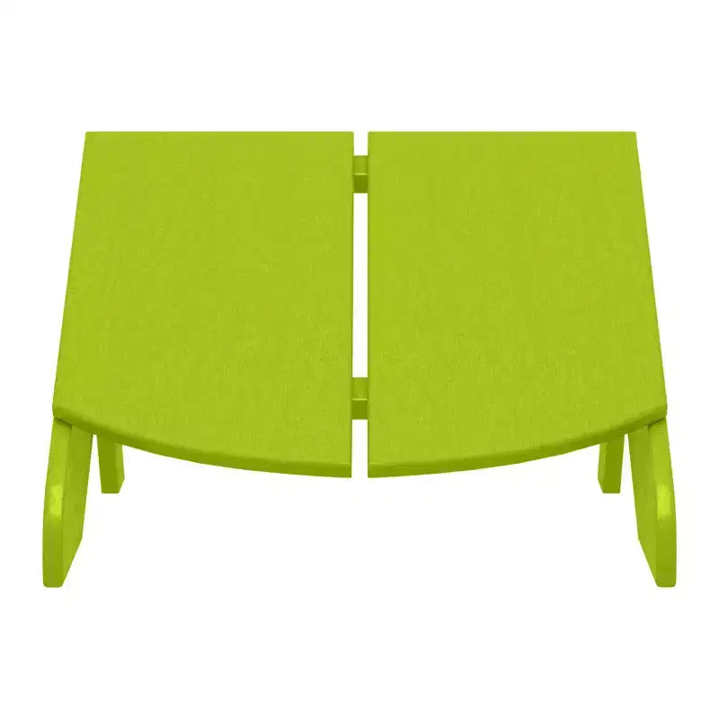 WestinTrends Riviera Pouf Pieghevole da Esterno in Plastica HDPE Stile Adirondack Moderno