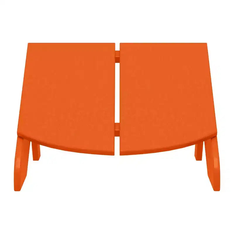 WestinTrends Riviera Pouf Pieghevole da Esterno in Plastica HDPE Stile Adirondack Moderno