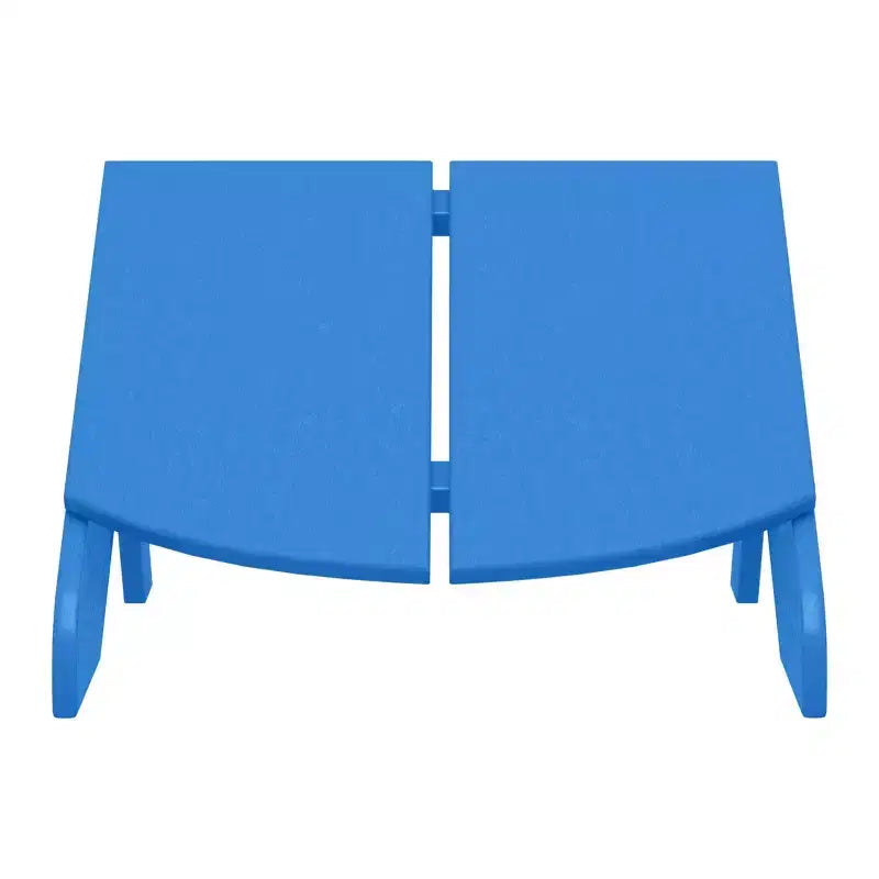 WestinTrends Riviera Pouf Pieghevole da Esterno in Plastica HDPE Stile Adirondack Moderno