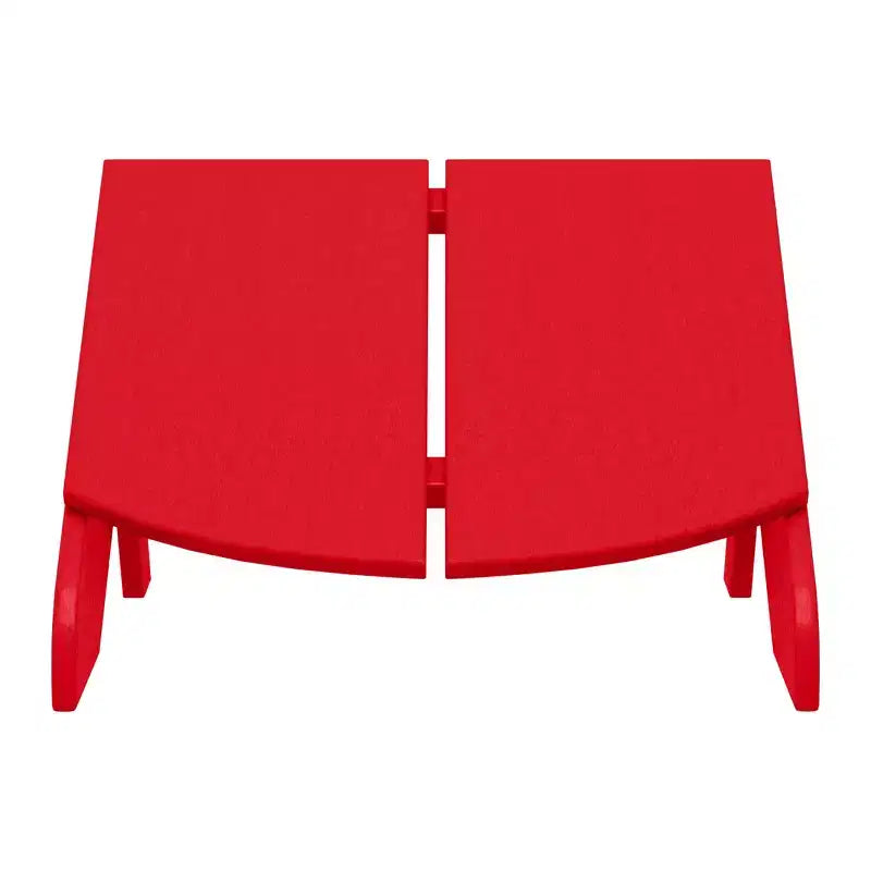 WestinTrends Riviera Pouf Pieghevole da Esterno in Plastica HDPE Stile Adirondack Moderno