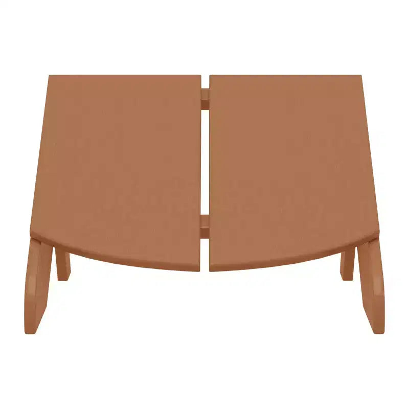 WestinTrends Riviera Pouf Pieghevole da Esterno in Plastica HDPE Stile Adirondack Moderno