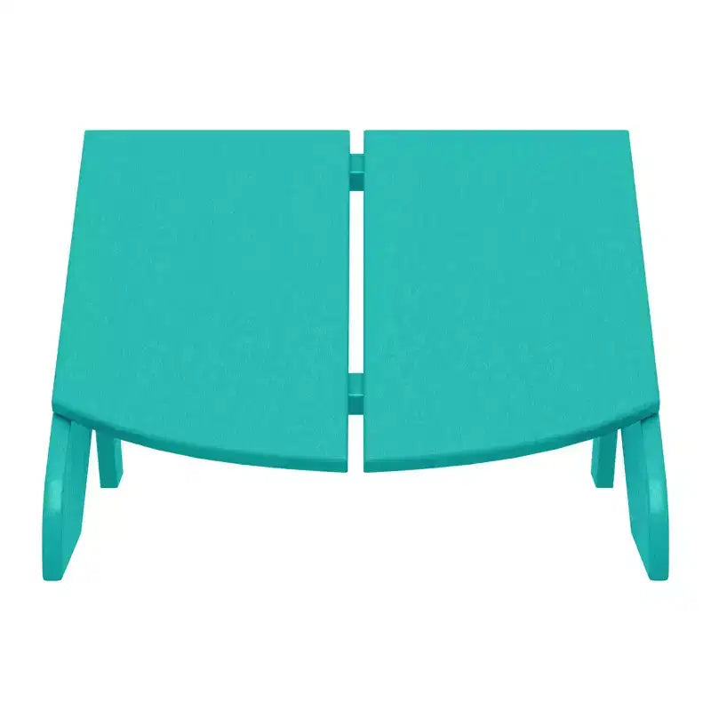 WestinTrends Riviera Pouf Pieghevole da Esterno in Plastica HDPE Stile Adirondack Moderno