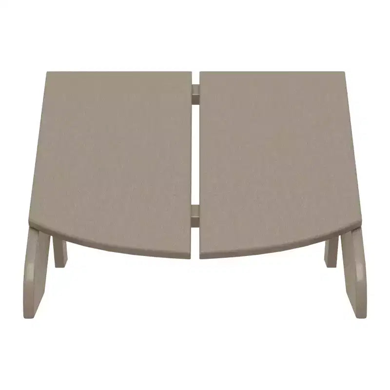 WestinTrends Riviera Pouf Pieghevole da Esterno in Plastica HDPE Stile Adirondack Moderno