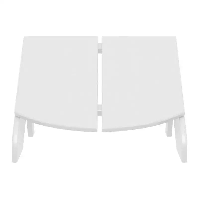 WestinTrends Riviera Pouf Pieghevole da Esterno in Plastica HDPE Stile Adirondack Moderno
