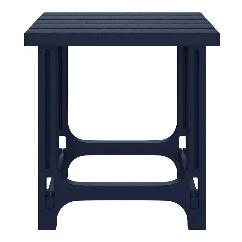 WestinTrends Azura, set da 2 sedie da patio Adirondack in plastica HDPE con tavolino laterale da 18 pollici